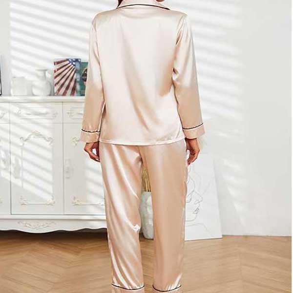 Champagne Full Sleave Silk Shirt and Trouser