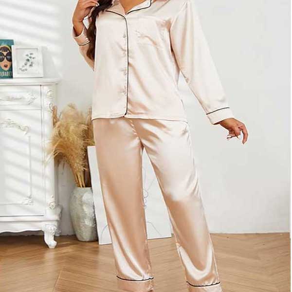 Champagne Full Sleave Silk Shirt and Trouser